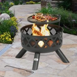 Bali Outdoors BBQ Vuurgrill -Vuurschaal - 61.8cm - Tuinhaard - Houtskool BBQ Grill -Philips Hue Winkel 1200x1200 4131