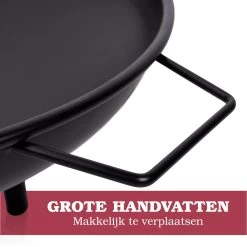 Lone Star Vuurschaal - Vuurkorf Voor Buiten - Terrashaard - Met Handvaten - 60 X 29 CM - Staal - Zwart -Philips Hue Winkel 1200x1200 4161