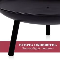 Lone Star Vuurschaal - Vuurkorf Voor Buiten - Terrashaard - Met Handvaten - 60 X 29 CM - Staal - Zwart -Philips Hue Winkel 1200x1200 4162