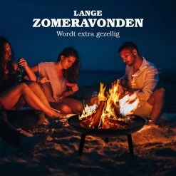 Lone Star Vuurschaal - Vuurkorf Voor Buiten - Terrashaard - Met Handvaten - 60 X 29 CM - Staal - Zwart -Philips Hue Winkel 1200x1200 4163