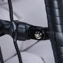 Merkloos Hangstoel Norway - Zwart Wicker & Touw Luxe Egg Hangstoel Met Dikke Antraciete Kussens Met Frame - Inklapbare Basket -Philips Hue Winkel 1200x1200 417