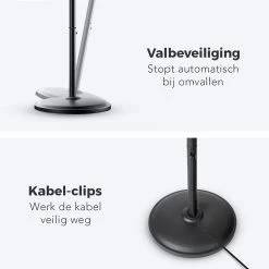 LifeGoods Terrasverwarmer - Elektrisch - 2000W - Hangend En Staand - Incl. Afstandbediening - 3 Standen - Zwart -Philips Hue Winkel 1200x1200 4172