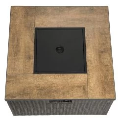 Teamson Home Vierkant Propaan Gas Vuurtafel - Vuurkorf Buiten - Geen Rook - Terrashaard - Rotan/Metaal - Met Windscherm, Lavastenen & Omslag 23 Teamson Home Vierkant Propaan Gas Vuurtafel - Vuurkorf Buiten - Geen Rook - Terrashaard - Rotan/Metaal - Met Windscherm, Lavastenen & Omslag -Philips Hue Winkel 1200x1200 4187