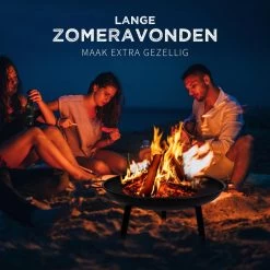 BBQ Collection Vuurschaal - Vuurkorf Voor Buiten - Terrashaard - Met Handvaten - 60 X 29 CM - Staal - Zwart -Philips Hue Winkel 1200x1200 4209