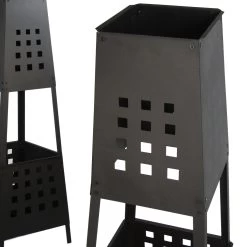 MaxxGarden Tuinhaard Grieks Archelos - Terrashaard - Vuurkorf - Terrasverwarmer - Terrasverwarming - Sfeerhaard - 35x35x100 Cm - Zwart -Philips Hue Winkel 1200x1200 4295