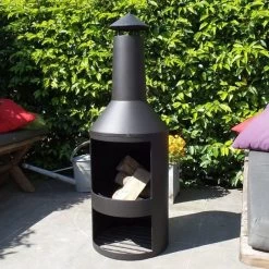 MaxxGarden Tuinhaard Grieks Fenix - Terrashaard - Vuurkorf - BBQ - Terrasverwarmer - Terrasverwarming - Sfeerhaard - 45 X 134cm - Zwart -Philips Hue Winkel 1200x1200 4301