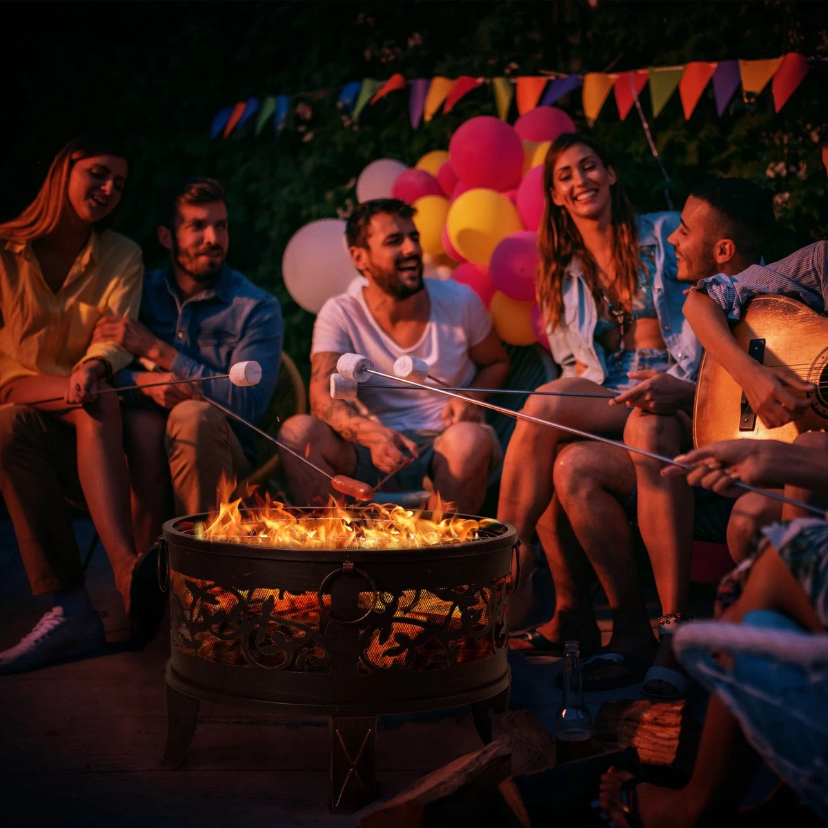 Gardebruk Vuurkorf Rond Ø 67cm – Incl. Vonkbeveiliging & Vuurhaak 12 Gardebruk Vuurkorf Rond Ø 67cm – Incl. Vonkbeveiliging & Vuurhaak - Afbeelding 10