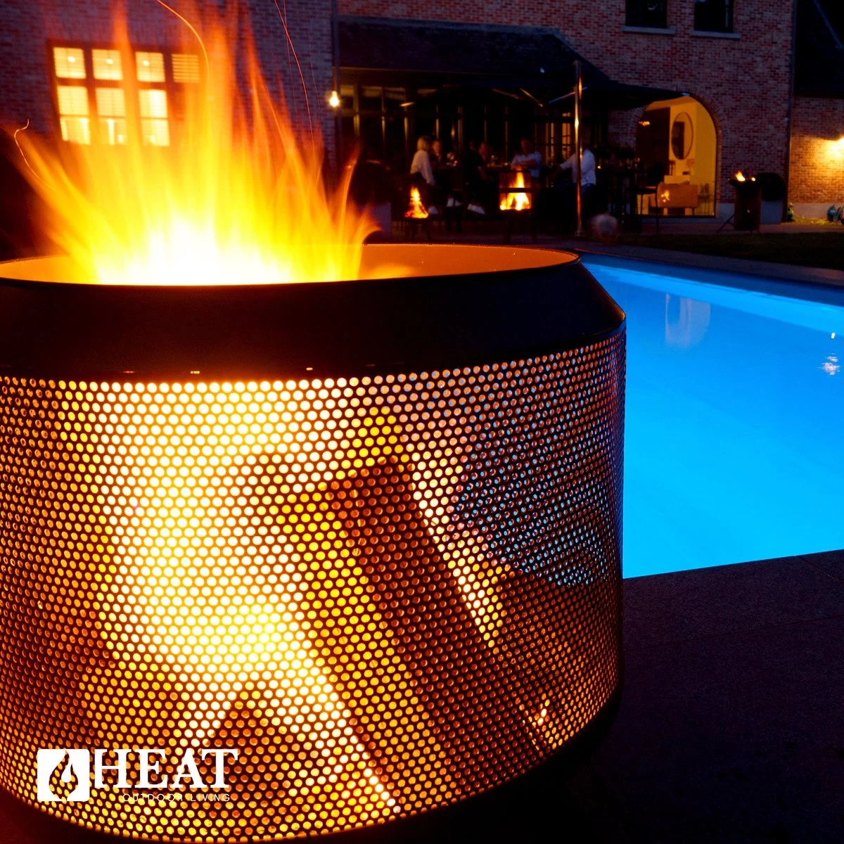 HEAT Outdoor Living - Trommelpot Incl. Grillrooster - Vuurkorf - Staal - Terrashaard - Vuurkorf Voor Buiten - Vuurton - Vuurhaard 7 HEAT Outdoor Living - Trommelpot Incl. Grillrooster - Vuurkorf - Staal - Terrashaard - Vuurkorf Voor Buiten - Vuurton - Vuurhaard - Afbeelding 5