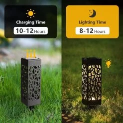 Aigostar LED Solar Lamp Op Zonne-energie - Stekers 28 Cm - Tuinverlichting - Tuinlamp - Buitenverlichting Op Zonneenergie - Zwart - 6 Stuks -Philips Hue Winkel 1200x1200 4315