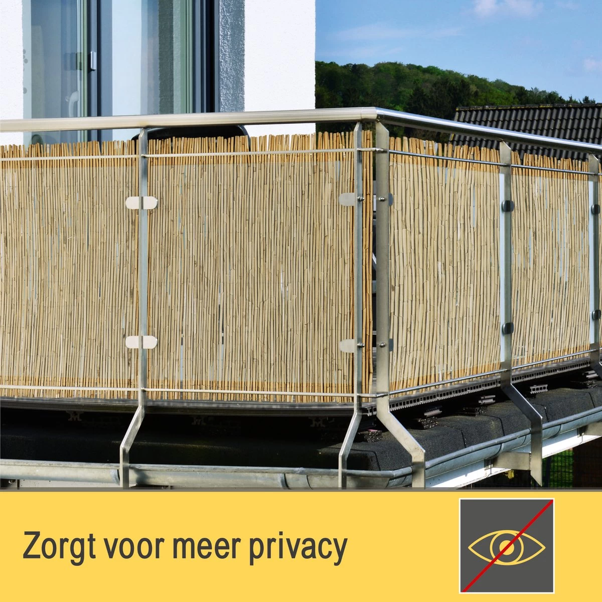 Sol Royal Premium Balkonscherm Riet - Privacyscherm Voor Balkon Solvision S36 - Balkondoek Riet 600x90cm 7 Sol Royal Premium Balkonscherm Riet - Privacyscherm Voor Balkon Solvision S36 - Balkondoek Riet 600x90cm - Afbeelding 5