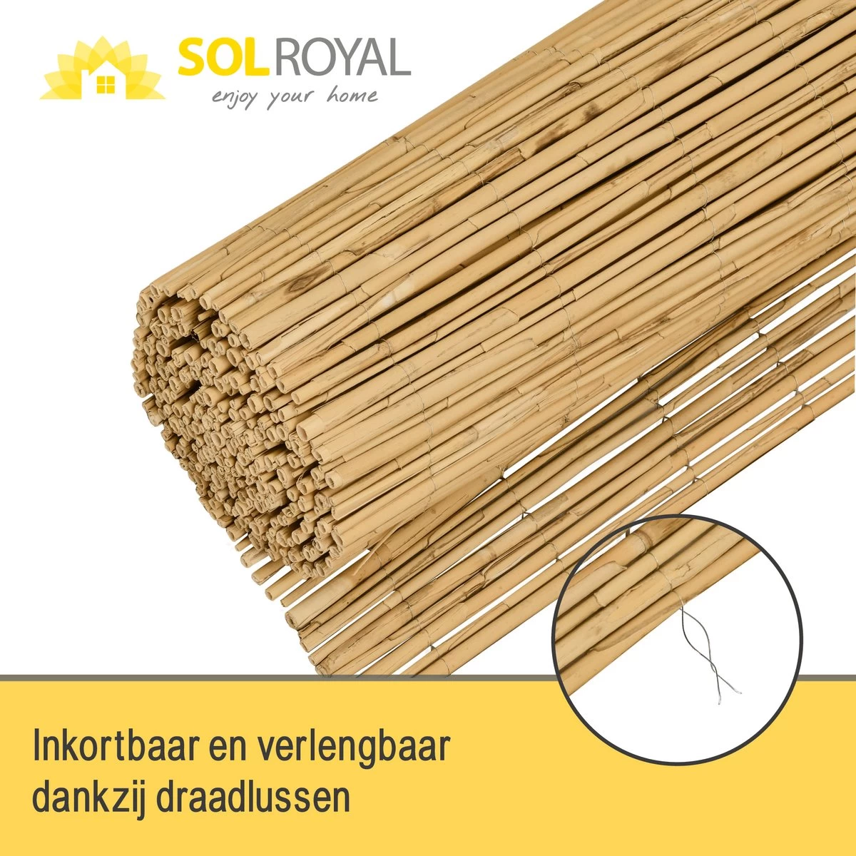 Sol Royal Premium Balkonscherm Riet - Privacyscherm Voor Balkon Solvision S36 - Balkondoek Riet 600x90cm 11 Sol Royal Premium Balkonscherm Riet - Privacyscherm Voor Balkon Solvision S36 - Balkondoek Riet 600x90cm - Afbeelding 9