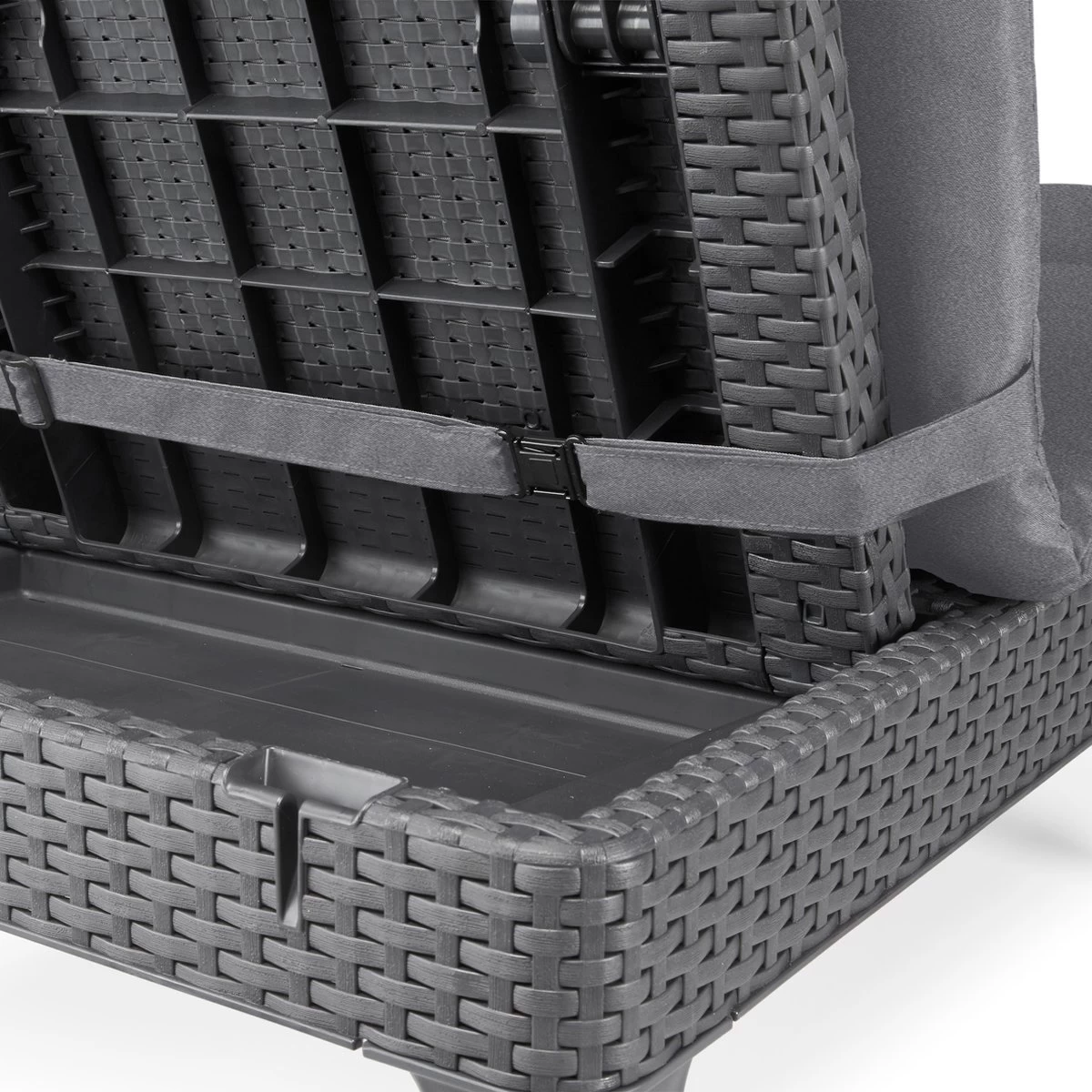 Allibert Jaipur Ligbed - 58x187,5x29 Cm - Grafiet 5 Allibert Jaipur Ligbed - 58x187,5x29 Cm - Grafiet - Afbeelding 3