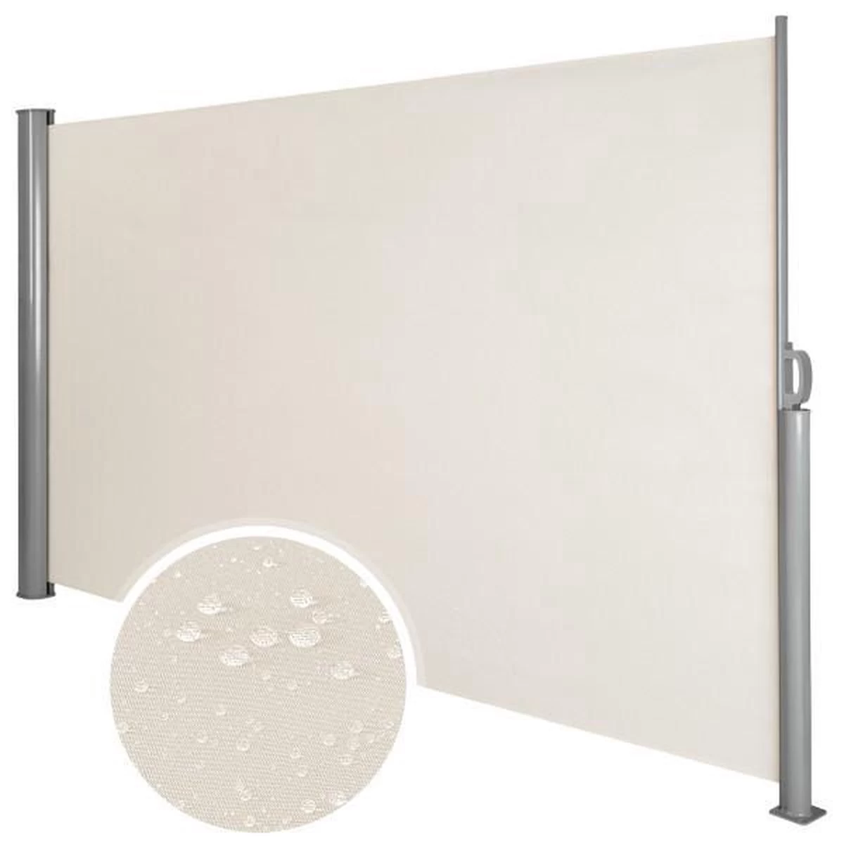Tectake - Uitschuifbaar Aluminium Windscherm Tuinscherm 180 X 300 Cm Beige 401529 7 Tectake - Uitschuifbaar Aluminium Windscherm Tuinscherm 180 X 300 Cm Beige 401529 - Afbeelding 5