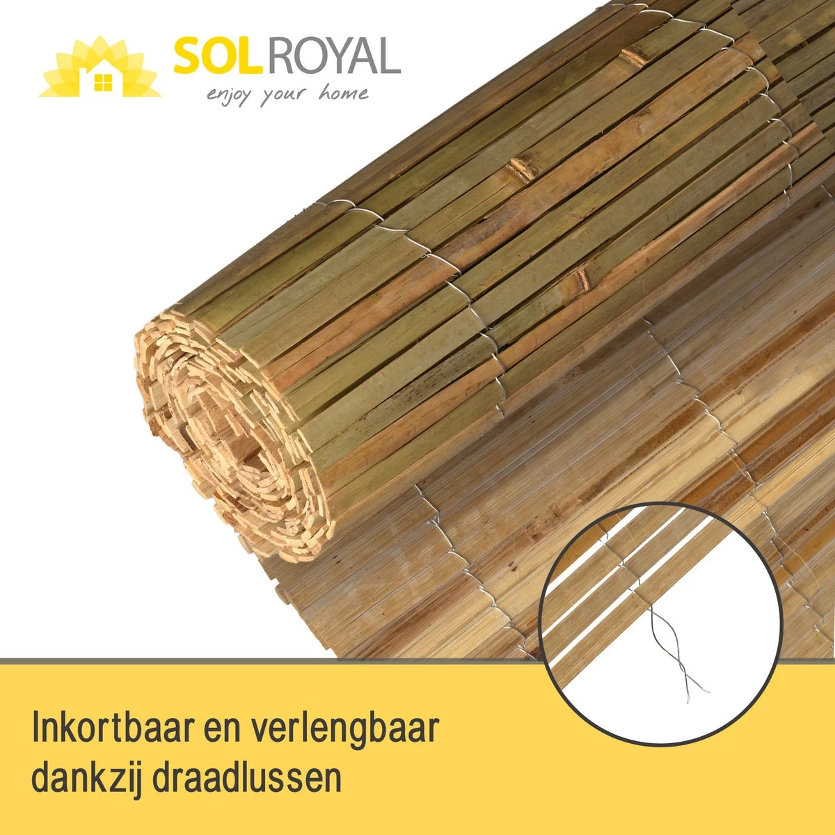 Sol Royal B89 – Premium Bamboemat 160x300cm – FSC® Balkonscherm Bamboe – Tuinscherm 5 Sol Royal B89 – Premium Bamboemat 160x300cm – FSC® Balkonscherm Bamboe – Tuinscherm - Afbeelding 3