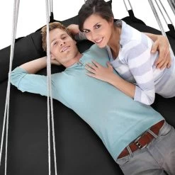 Hangnest Voor Binnen & Buiten. Met Groot En Dik Kussen Voor Volwassenen & Kinderen. Belastbaar Tot 125 Kg. VITA5 (Zwart) -Philips Hue Winkel 1200x1200 442