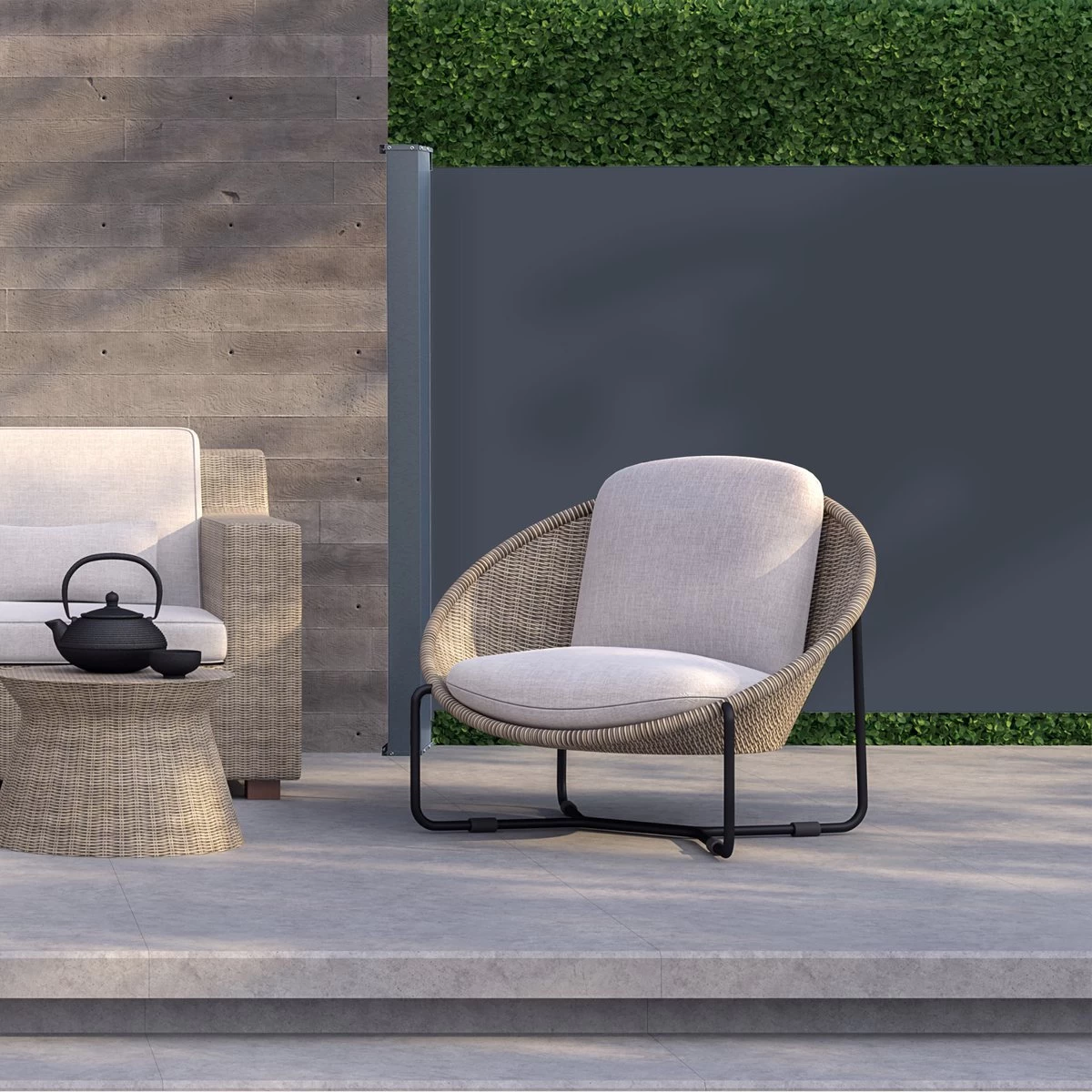 Silvergear® - Uittrekbaar Windscherm - Weerbestendig - 180 X 300 Cm - Kwalitatief Materiaal 6 Silvergear® - Uittrekbaar Windscherm - Weerbestendig - 180 X 300 Cm - Kwalitatief Materiaal - Afbeelding 4