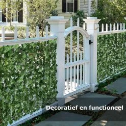 Klimop Kunsthaag – Kunsthaag – Kunsthaag Voor Buiten – Kunsthaag Op Rol – Kunsthaag Tuinscherm - Kunsthaag Klimop – Klimop – Kunstheg – Hedera – Kunstplant – Uitschuifbaar – Tuinscherm – Groen – 100x240cm -Philips Hue Winkel 1200x1200 4456