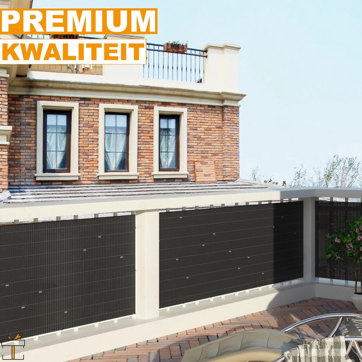 Happyment® Zichtbreeknet Deluxe - Zichtdoek - Privacy Doek - Schutting - Windbreekgaas - PVC Winddoek - 100x400cm 5 Happyment® Zichtbreeknet Deluxe - Zichtdoek - Privacy Doek - Schutting - Windbreekgaas - PVC Winddoek - 100x400cm - Afbeelding 3