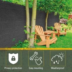 Sol Royal Zichtbreeknet Antraciet SG 80 Balkonscherm Zichtdoek 2500x200cm - Omheining 165 G/m² - Balkondoek Tuinnet Zonwerend HDPE - Inclusief Kabelbinders -Philips Hue Winkel 1200x1200 4518