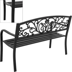 Pro Garden Tuinbank -127 X 60 - Metaal -Philips Hue Winkel 1200x1200 46