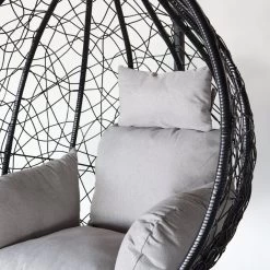 Egg Hangstoel Roundabout Zwart -Philips Hue Winkel 1200x1200 470