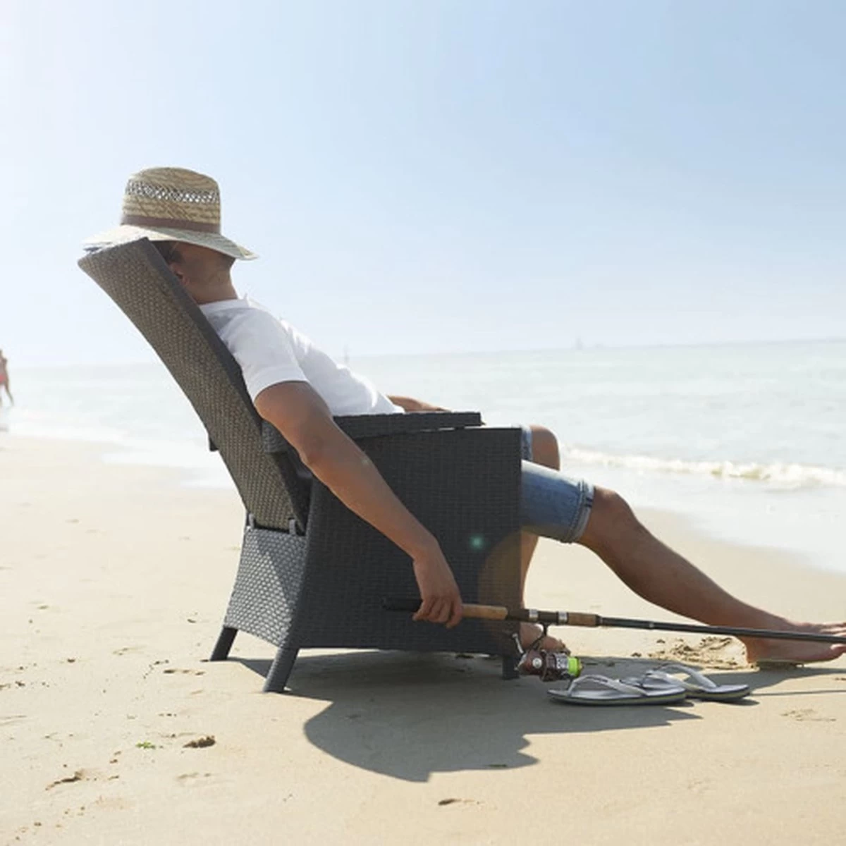 Allibert Vermont Verstelbare Tuinstoel - 64x68x107cm - Grafiet 16 Allibert Vermont Verstelbare Tuinstoel - 64x68x107cm - Grafiet - Afbeelding 14