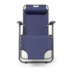 Relaxdays Ligstoel Inklapbaar - Ligbed Met Hoofdsteun - Strandstoel Verstelbaar - Camping - Donkerblauwe -Philips Hue Winkel 1200x1200 512