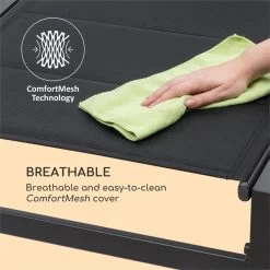 Blumfeldt Renazzo Lounge Ligstoel - Ligbed Voor De Tuin - Aluminium Tuinstoel - 6 Standen - Waterafstotend - Bekleding Van 70 % Pvc En 30 % Polyetheen - Zwart -Philips Hue Winkel 1200x1200 517