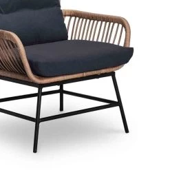 BUITEN Living Dex Wicker Loungestoel Tuin | Wicker + Aluminium | Bamboe Antraciet -Philips Hue Winkel 1200x1200 608