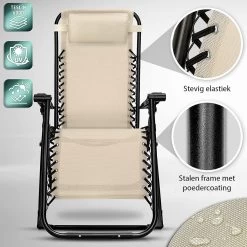 Sens Design Tuinstoel - Ligstoel Tuin - Beige -Philips Hue Winkel 1200x1200 610