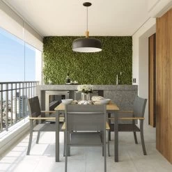 NATERIAL - Tuintafel Vierkant ORIS - 4 Personen - Houten Tafel 90x90 Cm - Aluminium - Met Houten Blad - Eucalyptus -Philips Hue Winkel 1200x1200 625