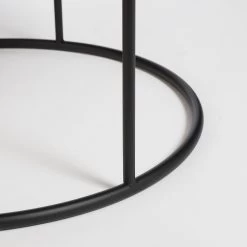 Mica Decorations Leandro Bijzettafel - Set Van 2 - H45 X Ø45 Cm - Zwart -Philips Hue Winkel 1200x1200 642