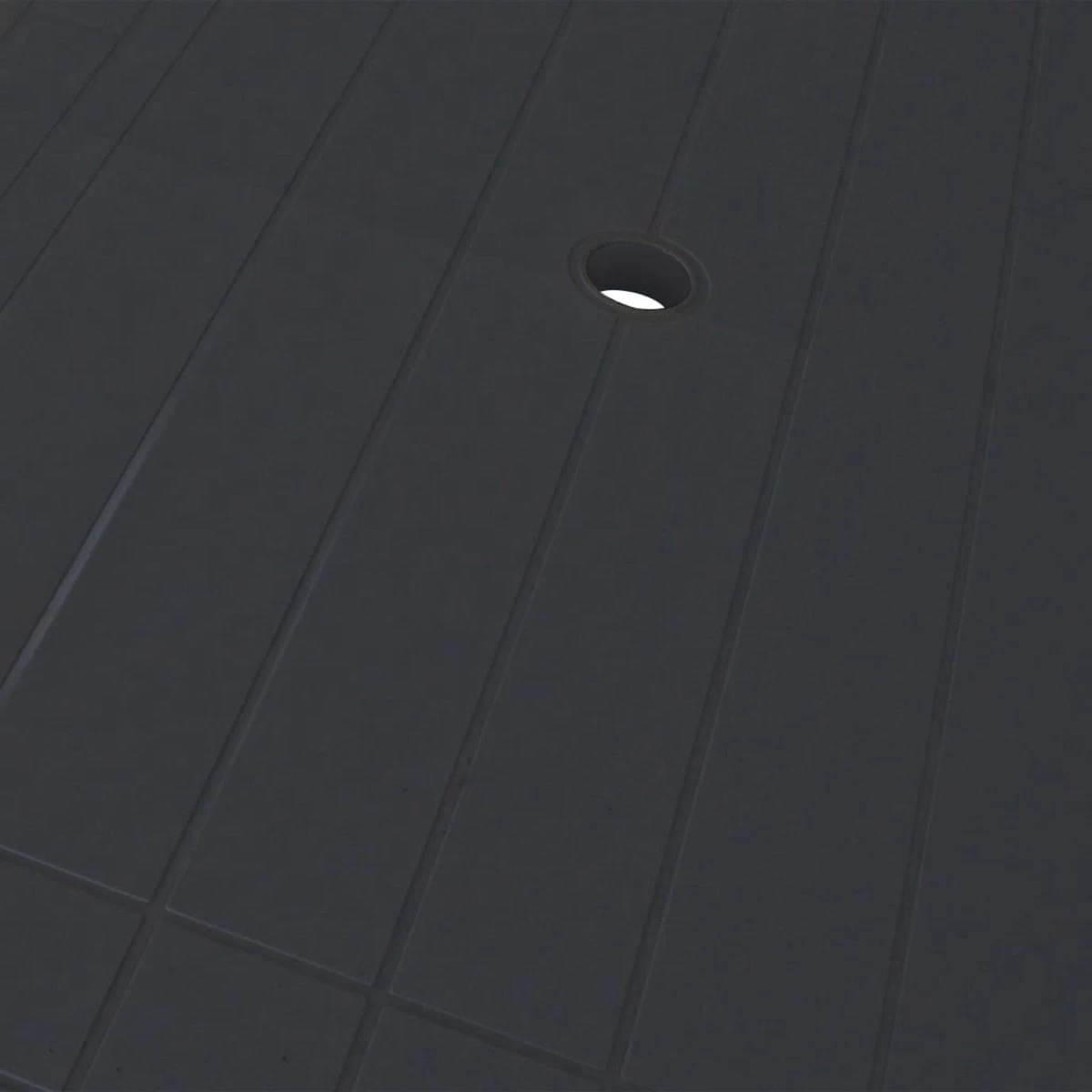 VidaXL Tuintafel 126x76x72 Cm Kunststof Antraciet 5 VidaXL Tuintafel 126x76x72 Cm Kunststof Antraciet - Afbeelding 3