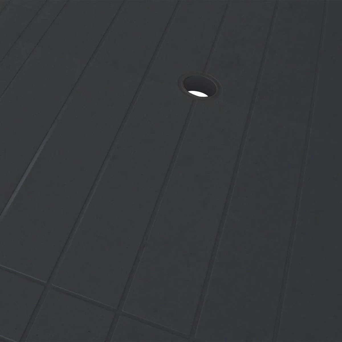 VidaXL Tuintafel 126x76x72 Cm Kunststof Antraciet 6 VidaXL Tuintafel 126x76x72 Cm Kunststof Antraciet - Afbeelding 4