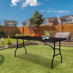 LifeGoods Klaptafel - Inklapbaar - 70x180cm - Verstelbare Vouwtafel - Weerbestendig - Zwart -Philips Hue Winkel 1200x1200 677