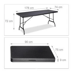 MaxxGarden Vouwtafel - Zwart - Rotanlook - 180x75x74 Cm 17 MaxxGarden Vouwtafel - Zwart - Rotanlook - 180x75x74 Cm -Philips Hue Winkel 1200x1200 685