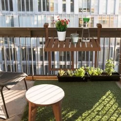 Relaxdays Balkontafel Inklapbaar - Klaptafel Balkon - Tafel Reling - Hangtafel Hout -Philips Hue Winkel 1200x1200 770