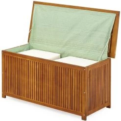 Casaria Opbergbox Acacia Hout – Weerbestendig 115cm - Bruin -Philips Hue Winkel 1200x1200 799