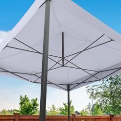 LifeGoods Partytent - 3x3 M - Easy Up - Opvouwbaar - Waterdicht - Draagtas Met Wieltjes - Donkergrijs -Philips Hue Winkel 1200x1200 868