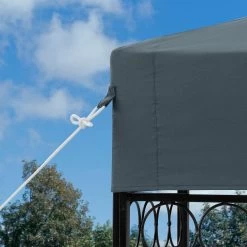 Casaria Paviljoen Lorca 3x3m - UV-bescherming 50+ Metaal - Antraciet -Philips Hue Winkel 1200x1200 878