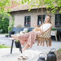 Vita5 Macramé Hangstoel - Voor Binnen En Buiten - Zonder Standaard - Incl. Kussen, Boekenvak En Beschermhoes - Tot 150kg - Bruin/Beige 23 Vita5 Macramé Hangstoel - Voor Binnen En Buiten - Zonder Standaard - Incl. Kussen, Boekenvak En Beschermhoes - Tot 150kg - Bruin/Beige -Philips Hue Winkel 1200x1200 88
