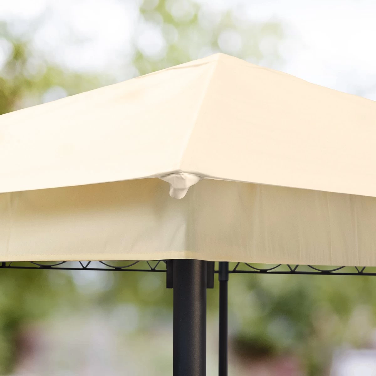 Tuinpaviljoen 3x3 M Waterdicht Paviljoen Met 4 Zijwanden Tuintent Ca. 180 G/m² Dakzeil In Crème Partytent 13 Tuinpaviljoen 3x3 M Waterdicht Paviljoen Met 4 Zijwanden Tuintent Ca. 180 G/m² Dakzeil In Crème Partytent - Afbeelding 11