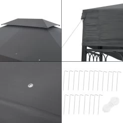 Paviljoen Lanciano Partytent 4x3x2,65 Cm Donkergrijs 13 Paviljoen Lanciano Partytent 4x3x2,65 Cm Donkergrijs -Philips Hue Winkel 1200x1200 912