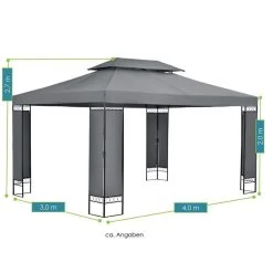 Paviljoen / Partytent - 3 X 4 Meter - Antraciet -Philips Hue Winkel 1200x1200 931