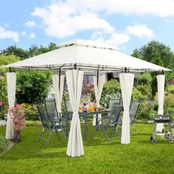 El Jardin - Partytent - 4x3 - Waterdicht Dak - Wanden - Beige Paviljoen -Philips Hue Winkel 1200x1200 957