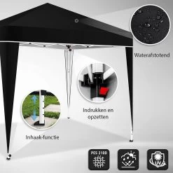 Sens Design Partytent Opvouwbaar - 3 X 3m - Zwart -Philips Hue Winkel 1200x1200 958