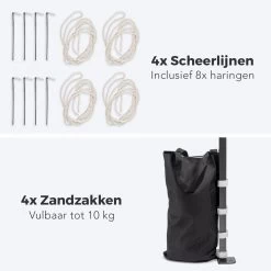 LifeGoods Partytent - 3x3 M - Easy Up - Opvouwbaar - Waterdicht - Draagtas Met Wieltjes - Beige 14 LifeGoods Partytent - 3x3 M - Easy Up - Opvouwbaar - Waterdicht - Draagtas Met Wieltjes - Beige -Philips Hue Winkel 1200x1200 966