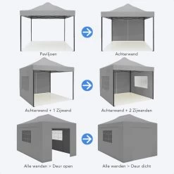 LifeGoods Partytent - 3x4.5 M - Zijwanden - Easy Up - Opvouwbaar - Waterdicht - Draagtas Met Wieltjes - Donkergrijs 20 LifeGoods Partytent - 3x4.5 M - Zijwanden - Easy Up - Opvouwbaar - Waterdicht - Draagtas Met Wieltjes - Donkergrijs -Philips Hue Winkel 1200x1200 99