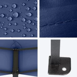 LifeGoods Partytent - 3x4.5 M - Zijwanden - Easy Up - Opvouwbaar - Waterdicht - Draagtas Met Wieltjes - Donkerblauw -Philips Hue Winkel 1200x1200 999