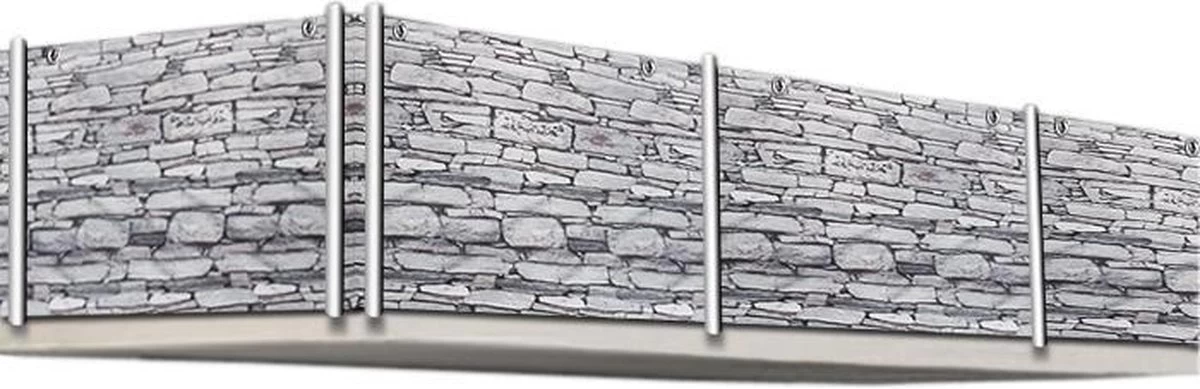 Merkloos Deuba Privacyscherm Voor Balkon/tuinomheining Steen-look 5m 9 Merkloos Deuba Privacyscherm Voor Balkon/tuinomheining Steen-look 5m - Afbeelding 7